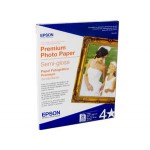 Epson Premium Photo Paper Semi-Gloss 8.5”x11" (Carta) - 20 Folhas